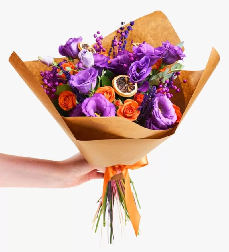 Rengarenk Taze Gül Buketi