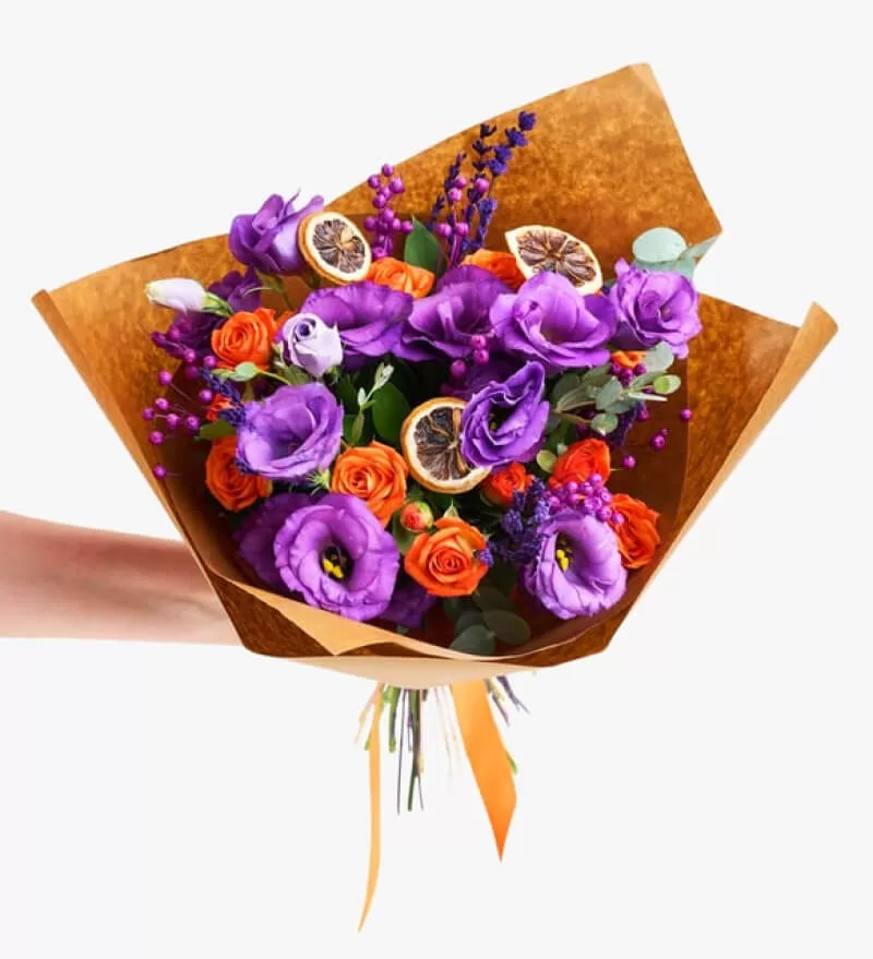 Rengarenk Taze Gül Buketi