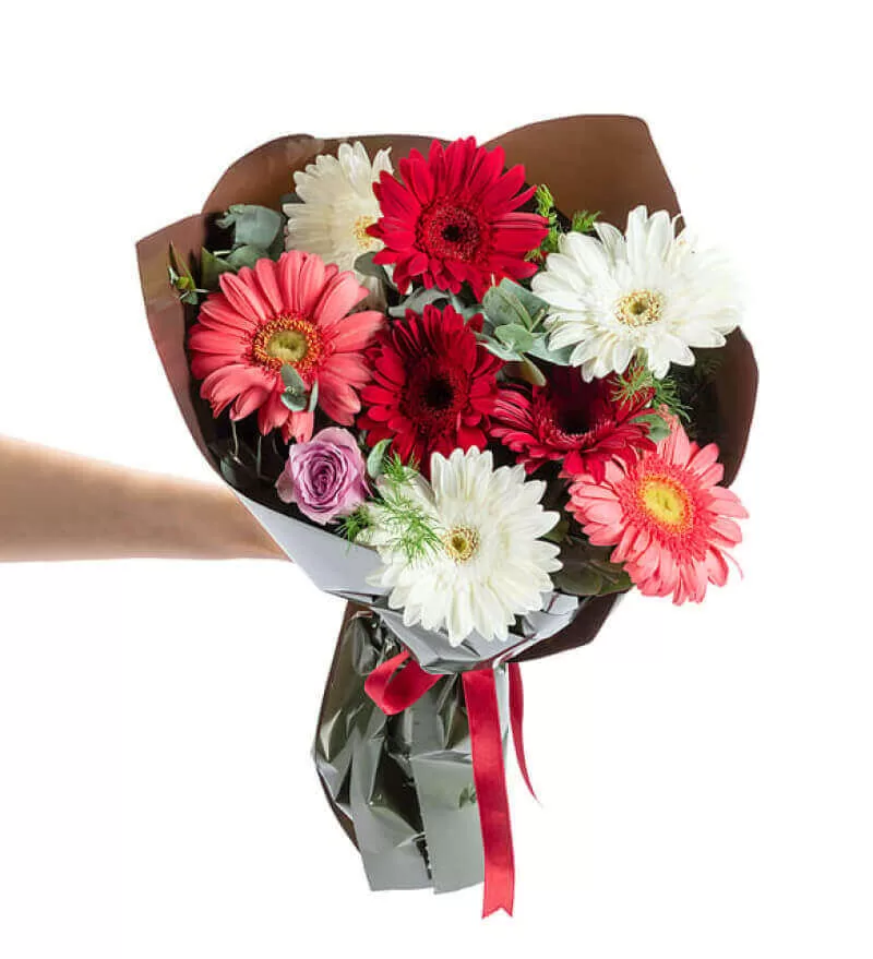 Bukette Rengarenk Gerberalar