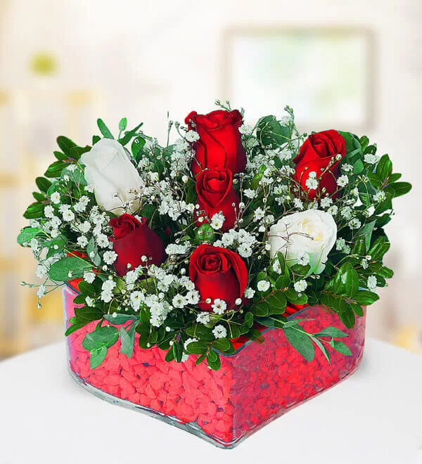 Kalpte Renkli Güller